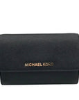 Michael Kors Black Saffiano Leather Jet Set Smartphone Crossbody