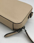 Coach Ivory Pebbled Leather Charter Slim Crossbody Bag CC070