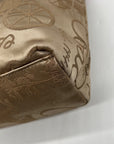 Coach Khaki And Pink Horse & Carriage Canvas Tote F14482