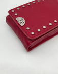 Brighton Red Pebbled Leather Pretty Tough Rox Phone Organizer