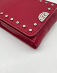 Brighton Red Pebbled Leather Pretty Tough Rox Phone Organizer