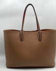 Christian Louboutin Nude Pebbled Leather Cabata Tote Bag