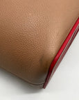 Christian Louboutin Nude Pebbled Leather Cabata Tote Bag
