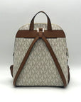 Michael Kors Cream Coated Canvas Cindy Signature Backpack