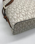 Michael Kors Cream Coated Canvas Cindy Signature Backpack