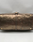 Jimmy Choo Metallic Bronze Leather Tulita Hobo Bag