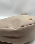July Beige Canvas Crescent Everyday Crossbody Bag