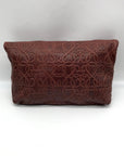 Alex And Ani Brown Leather Gabriel Fold Over Clutch