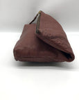 Alex And Ani Brown Leather Gabriel Fold Over Clutch