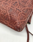 Alex And Ani Brown Leather Gabriel Fold Over Clutch