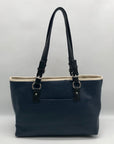 Dana Buchman Blue Pebbled Faux Leather Shoulder Bag