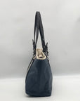 Dana Buchman Blue Pebbled Faux Leather Shoulder Bag