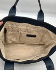 Michael Kors Navy Fulton Textured Canvas and Leather Trim Medium Tote