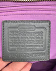 Coach Off White & Grey Pleated Leather Gallery Tote Bag F13759