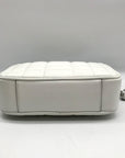 Michael Kors Optic White Quilted Leather Jet Set Crossbody Bag