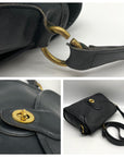 Coach Vintage Black Glovetanned Leather Devon Bag 326