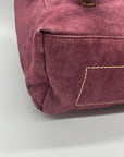 Old Trend Burgundy & Brown Canvas With Leather Trim KnoxBackpack