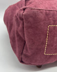 Old Trend Burgundy & Brown Canvas With Leather Trim KnoxBackpack