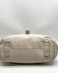 Michael Kors Ivory Pebbled Leather Vintage Shoulder Bag