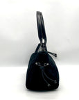 Kate Spade New York Black Velvety Corduroy Leather Trim Quinn Satchel