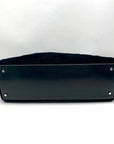Kate Spade New York Black Velvety Corduroy Leather Trim Quinn Satchel