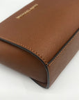 Michael Kors Brown Leather Mini Selma Crossbody Bag
