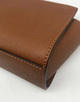 Michael Kors Brown Leather Mini Selma Crossbody Bag