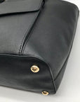 Michael Kors Black Saffiano Leather Jet Set Multi-Function Pocket Tote Bag