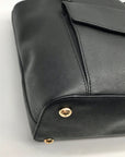 Michael Kors Black Saffiano Leather Jet Set Multi-Function Pocket Tote Bag