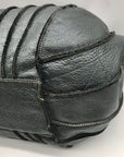 Aqua Madonna Gray Leather Hobo Bag