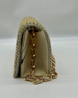 I.N.C Beige Mesh Clutch Bag