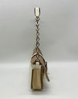 LongChamp Beige Leather Shoulder Bag
