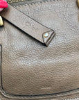Chloe Brown Leather Marcie Double Carry Crossbody Bag