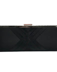 I.N.C. International Concepts Black Satin Kelsie Clutch Crossbody Bag