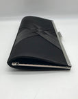I.N.C. International Concepts Black Satin Kelsie Clutch Crossbody Bag