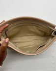 Coach Beige Leather Clutch Wristlet