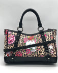 Ed Hardy Leopard Skull Tattoo Satchel Bag