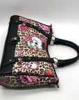 Ed Hardy Leopard Skull Tattoo Satchel Bag