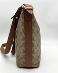 Coach Brown Signature Coated Canvas Val Duffle Bag C2819