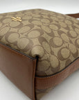 Coach Brown Signature Coated Canvas Val Duffle Bag C2819