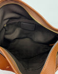 Coach Brown Signature Coated Canvas Val Duffle Bag C2819