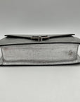 Silver Michael Kors Grace Envelope Clutch Bag