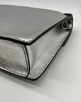 Silver Michael Kors Grace Envelope Clutch Bag