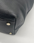 Kate Spade Large Larchmont Avenue Black Pebbled Leather Tote Bag