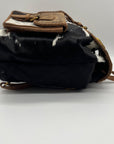 Loyal West Black & White Cowhide Backpack