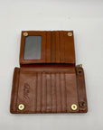 Patricia Nash Brown Leather Phone Clutch