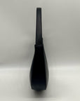 Like Dreams Black Faux Leather Noemie Half Moon Shoulder Bag