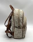 Michael Kors Cream Monogram Print Abbey Backpack