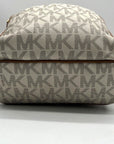 Michael Kors Cream Monogram Print Abbey Backpack