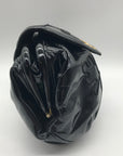 Sharif Black Faux Leather Shoulder Bag